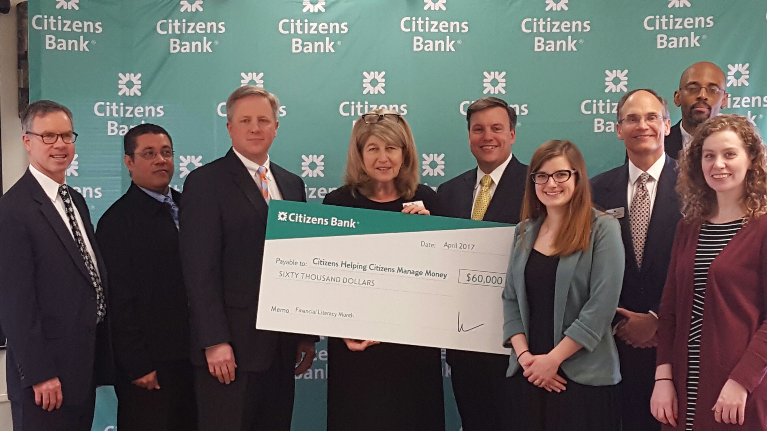 Citizens Bank Donates $60,000 to six non-profit organization