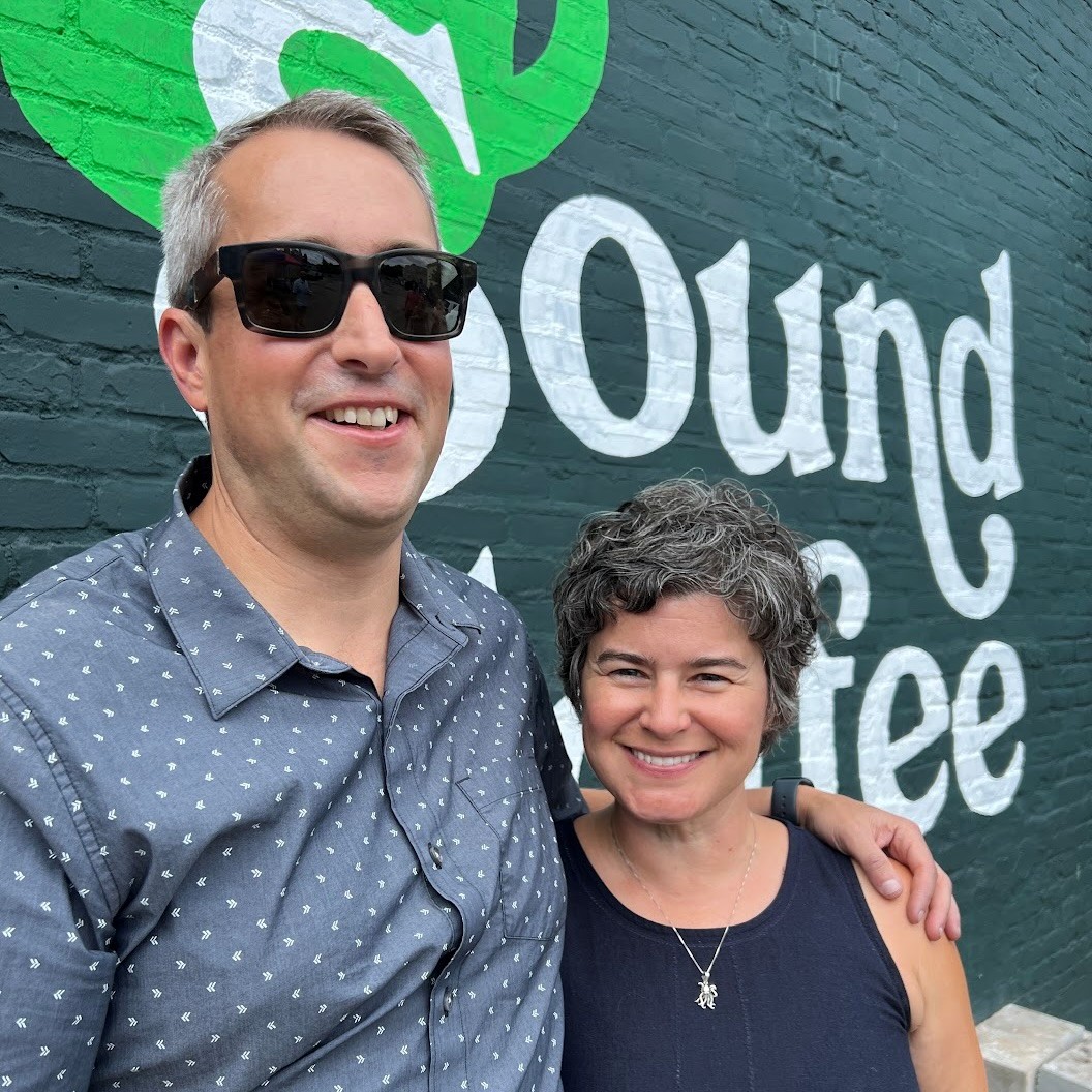The owners of Sound Coffee.
