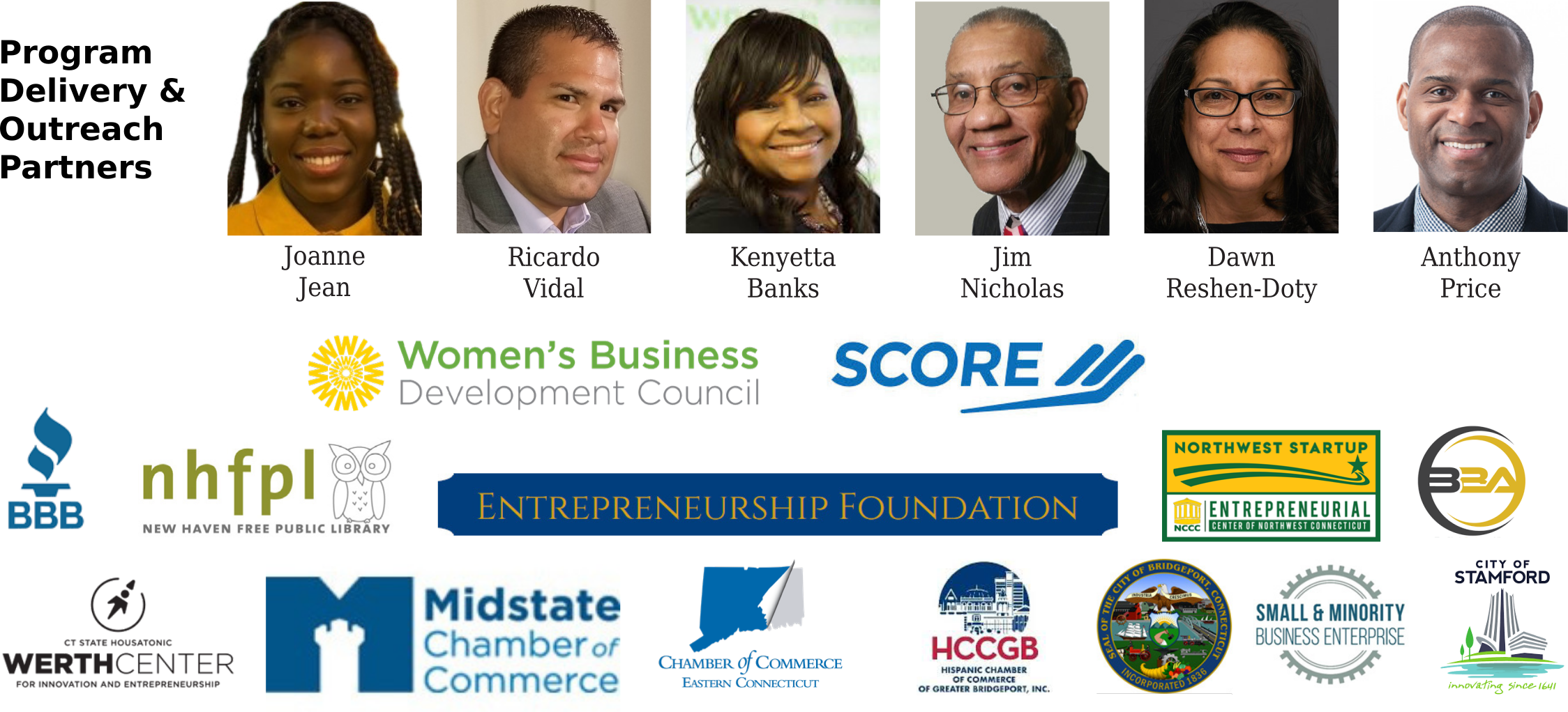 My Business Jump Start partners and presenters
