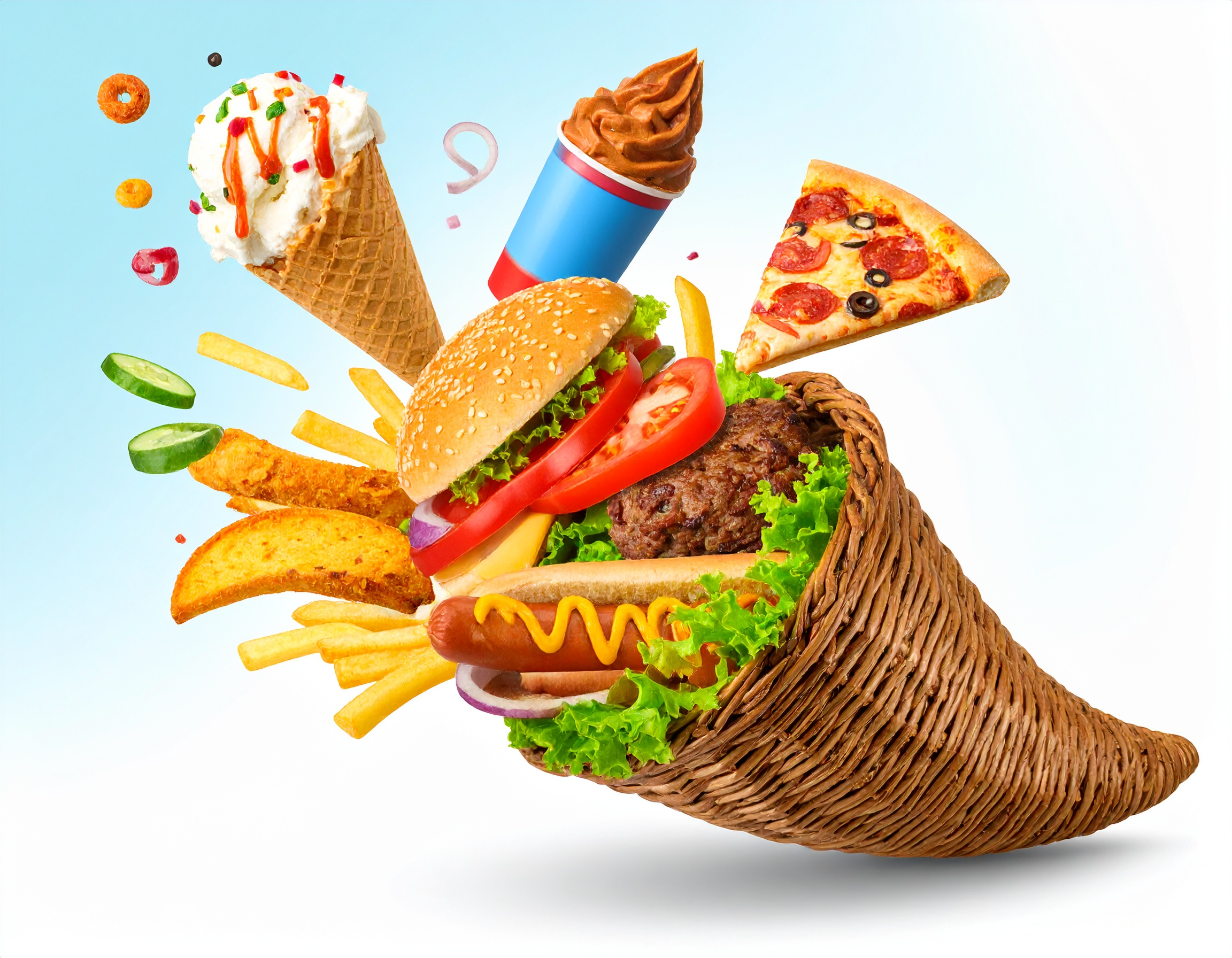 Fast food cornucopia